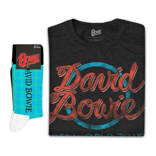 David Bowie | Exclusive Band Gift Set | 1978 World Tour Tee & Socks
