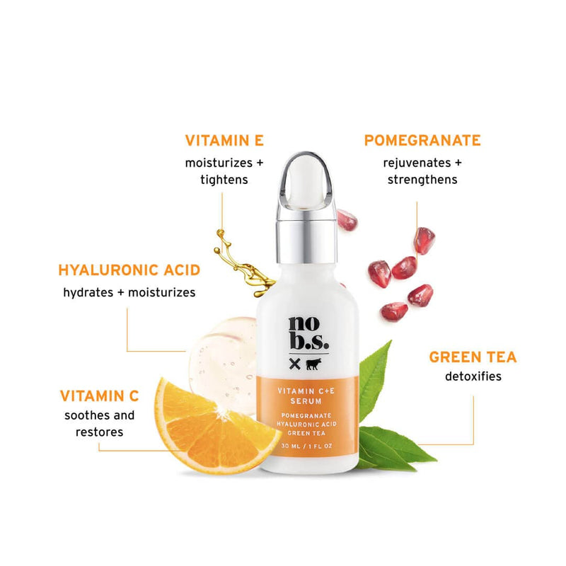 No BS Skincare Vitamin C + E Serum Ingredients