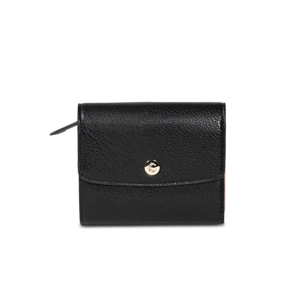 Campo Marzio Audrey Small Flap Wallet - Black