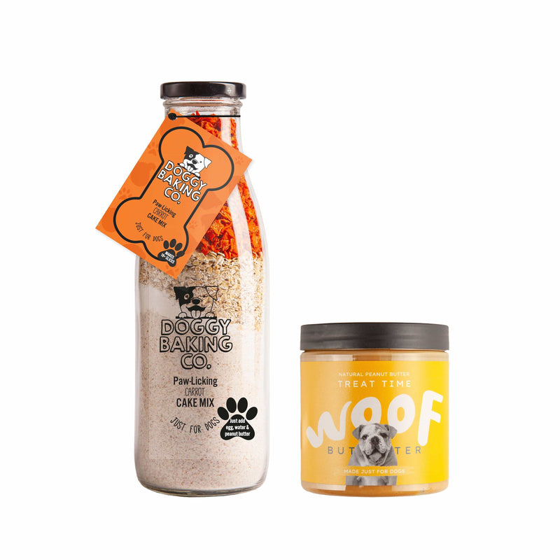 Paw-licking Carrot Cake & Nuts For Pets Butter Bundle - Baking Mix - Bottled Baking Co