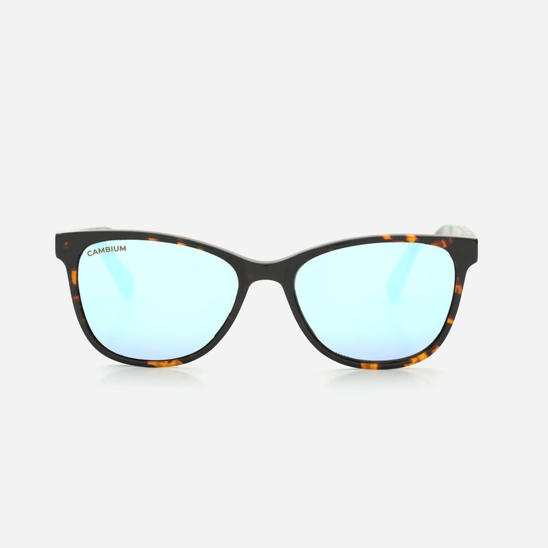 Cambium Hana Sunglasses - Recycled Plastic & Wood Frame Ice Blue