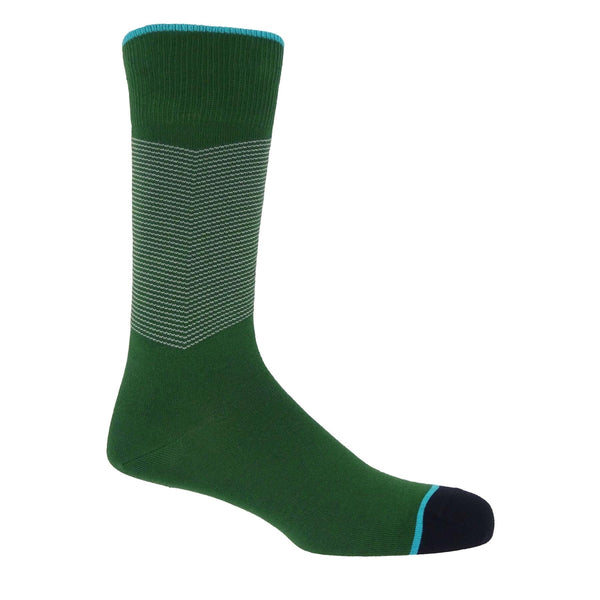 Chevron Men's Socks - Green