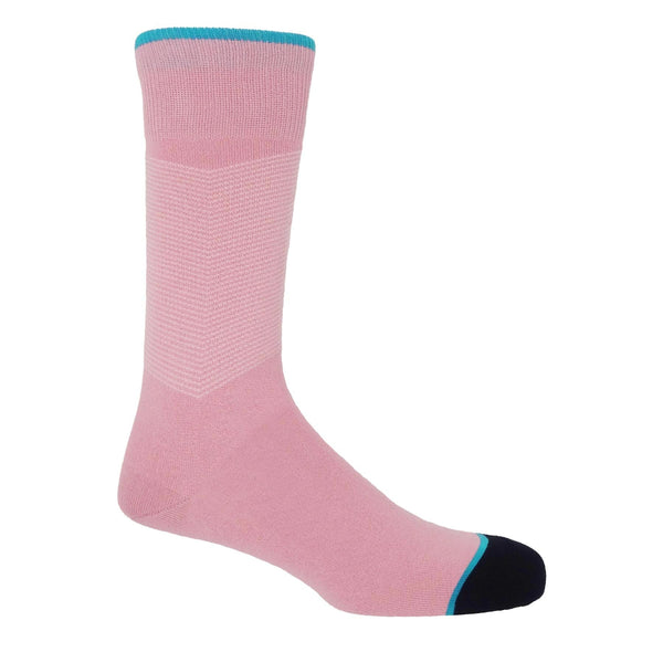 Chevron Men's Socks - Pink