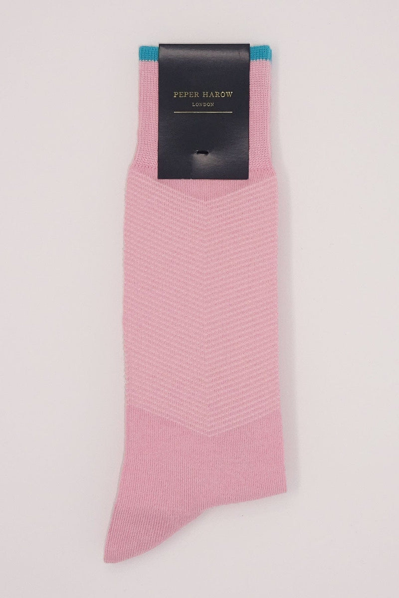 Chevron Men's Socks - Pink