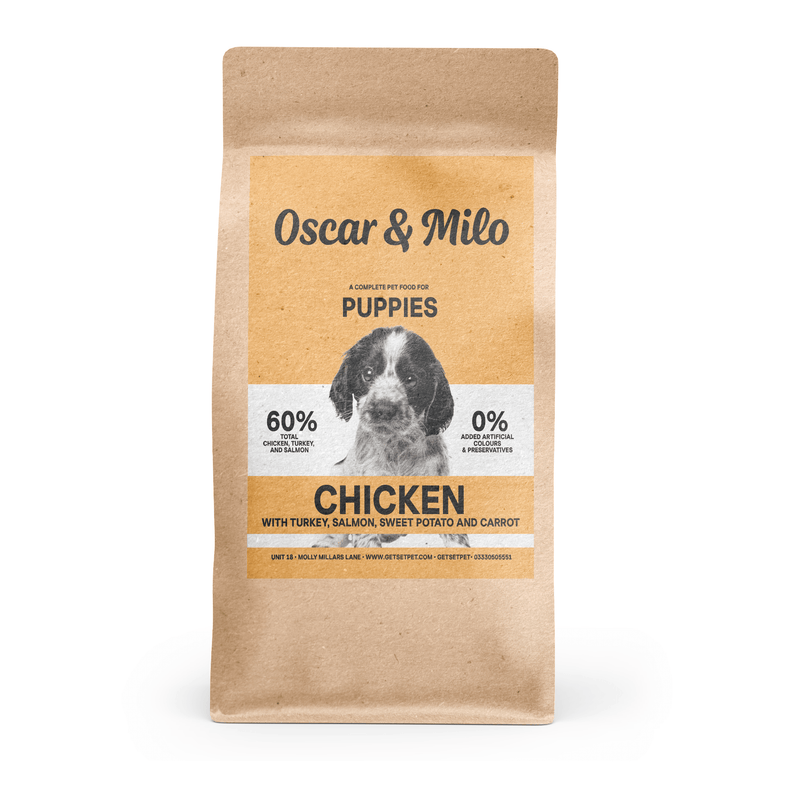 Oscar & Milo Grain Free Puppy Food Chicken with Turkey, Salmon, Sweet Potato & Carrot