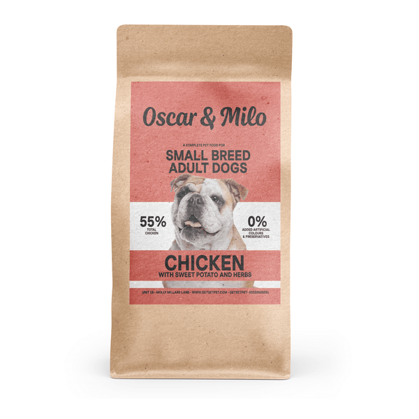 Oscar & Milo Grain Free Small Breed Adult Dog Food Chicken with Sweet Potato & Herbs