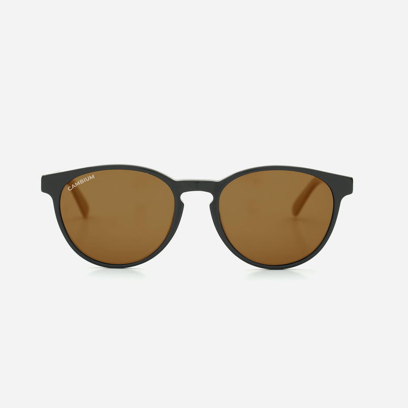 Cambium Maui Sunglasses - Recycled Plastic And Wood Frame Vintage Brown