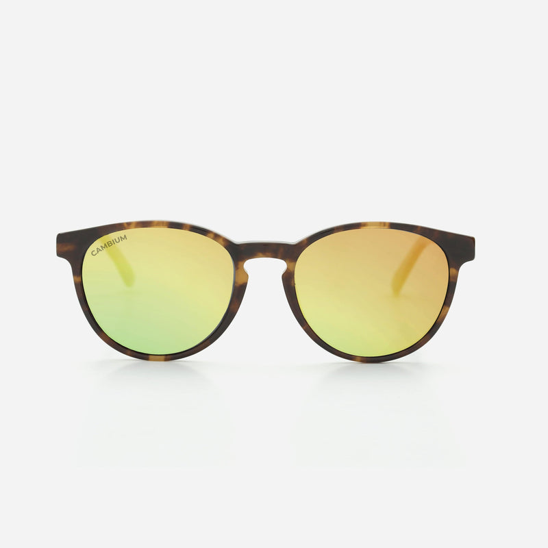 Cambium Maui Sunglasses - Recycled Plastic And Wood Frame Gold Chrome