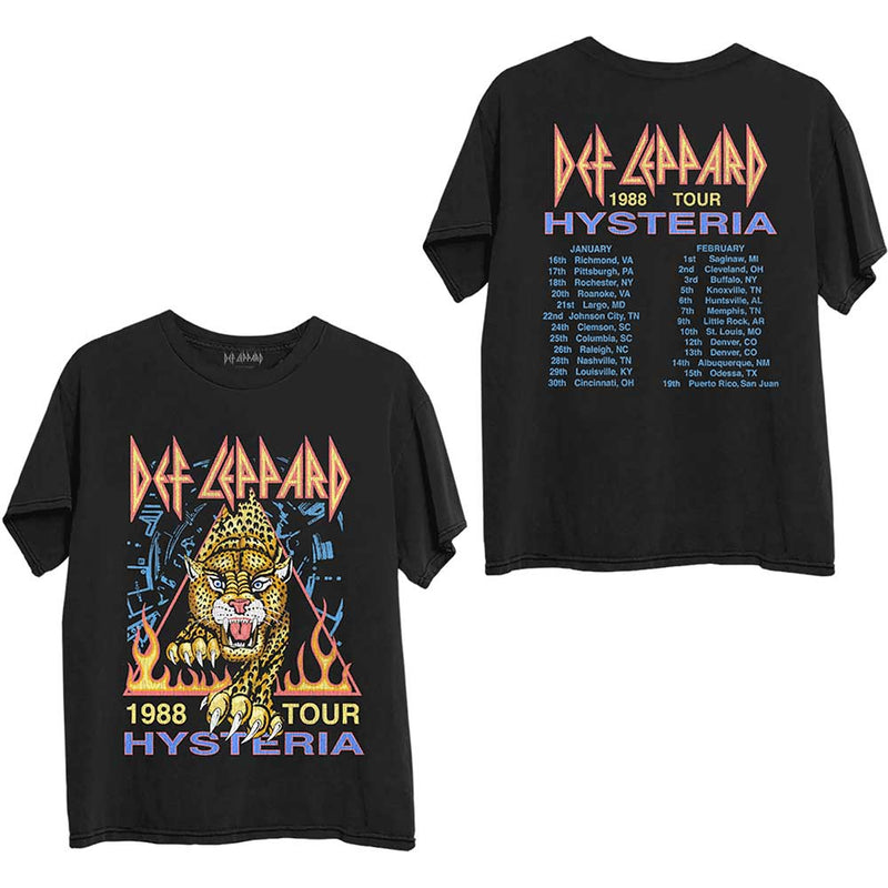 Def Leppard | Official Band T-Shirt | Hysteria '88 (Back Print)