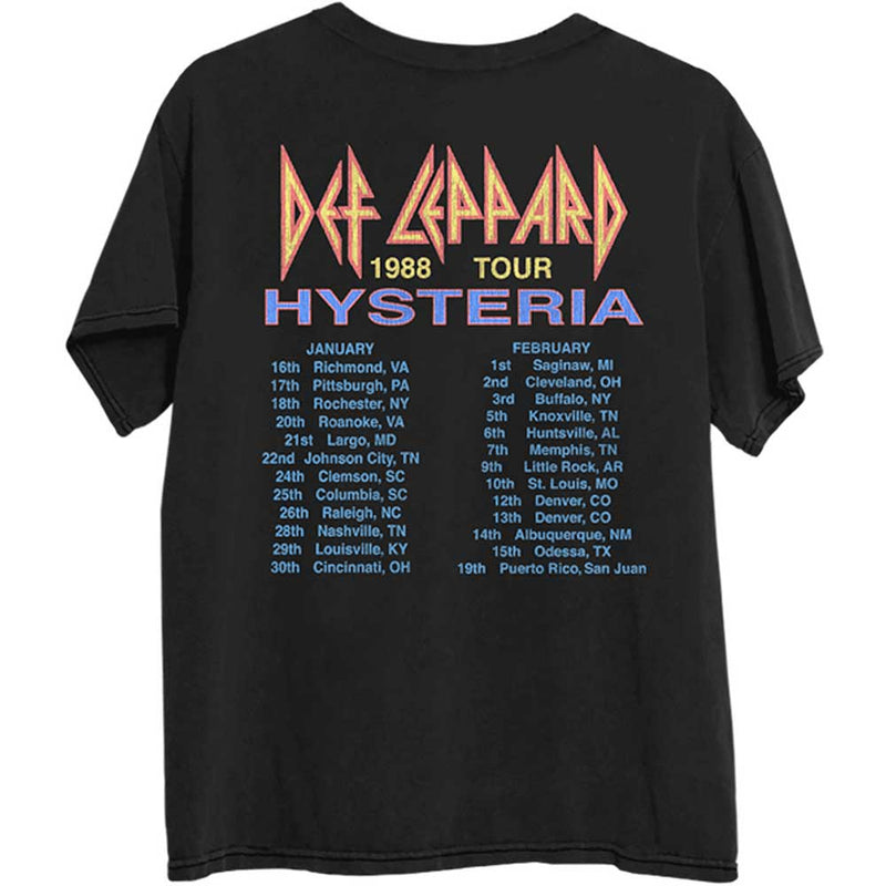 Def Leppard | Official Band T-Shirt | Hysteria '88 (Back Print)