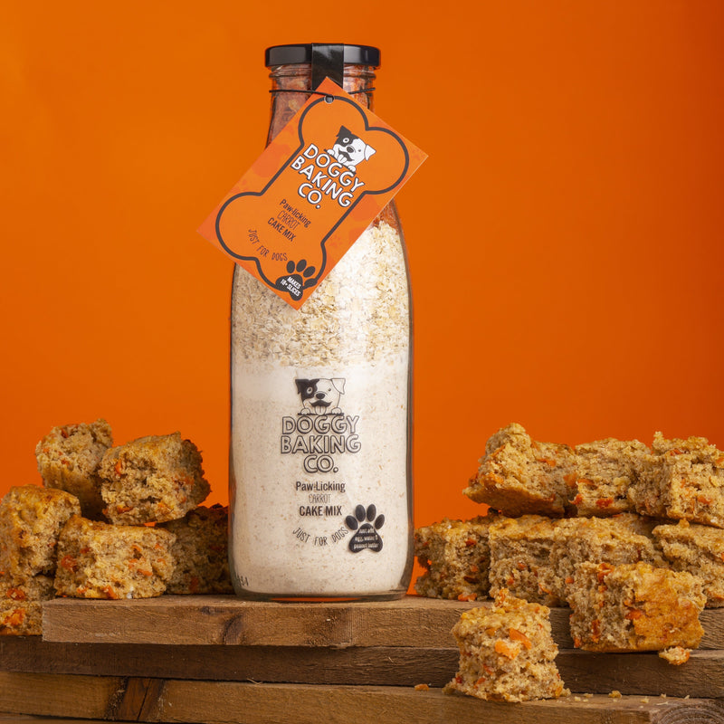 Carrot Cake Mix & Pinkie Bone Eco Toy Gift box - Baking Mix - Bottled Baking Co