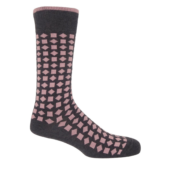 Diamonds Men's Socks - Pink