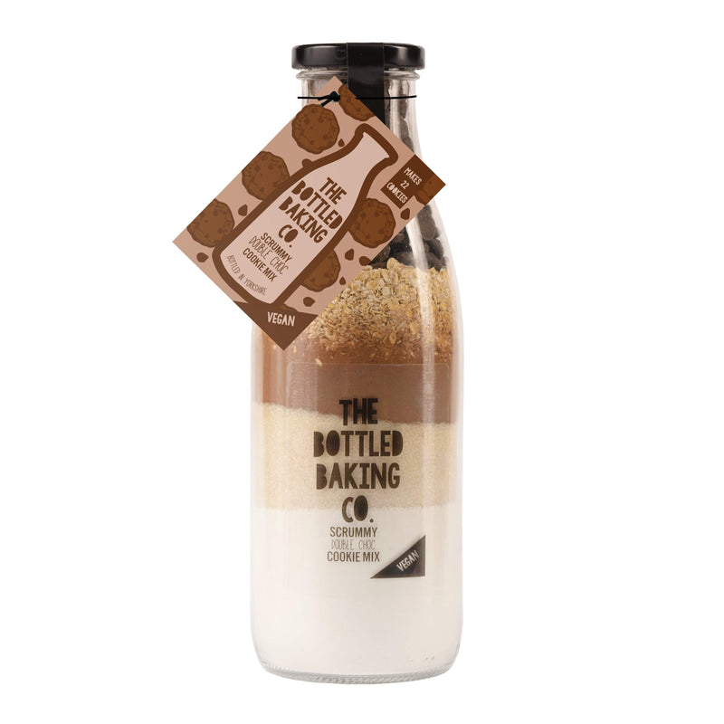 Double Choc Chip Cookie (Vegan) Mix in a Bottle - Cookie Mix - Bottled Baking Co