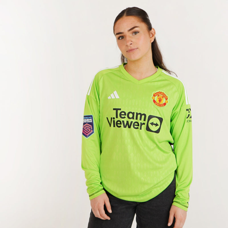 Manchester United Goalkeeper Straight Fit Adidas Stadium Jersey 2023/24