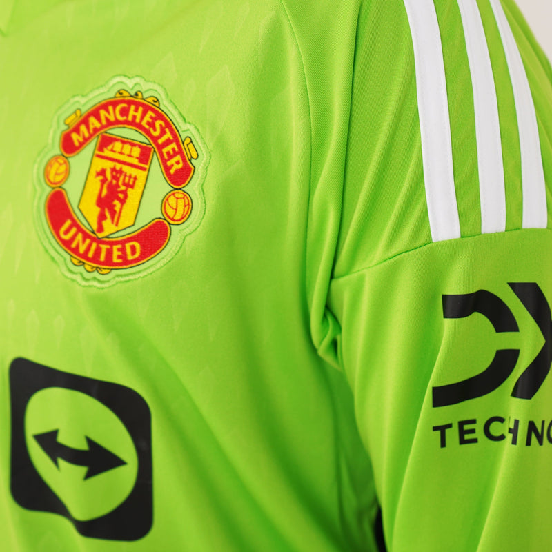 Manchester United Goalkeeper Straight Fit Adidas Stadium Jersey 2023/24