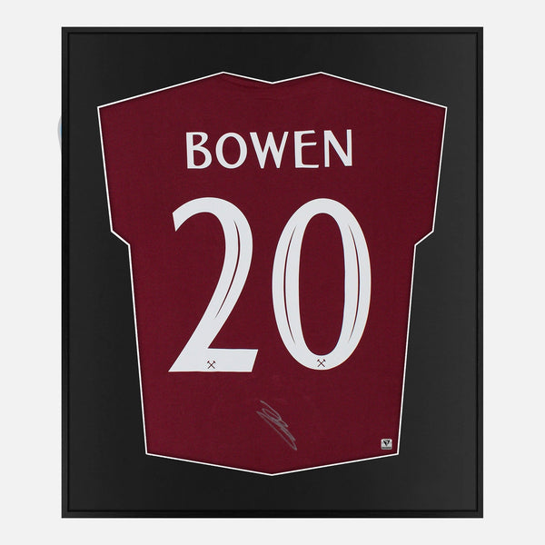 Framed Jarrod Bowen Signed West Ham United Shirt Fan Home [Mini]