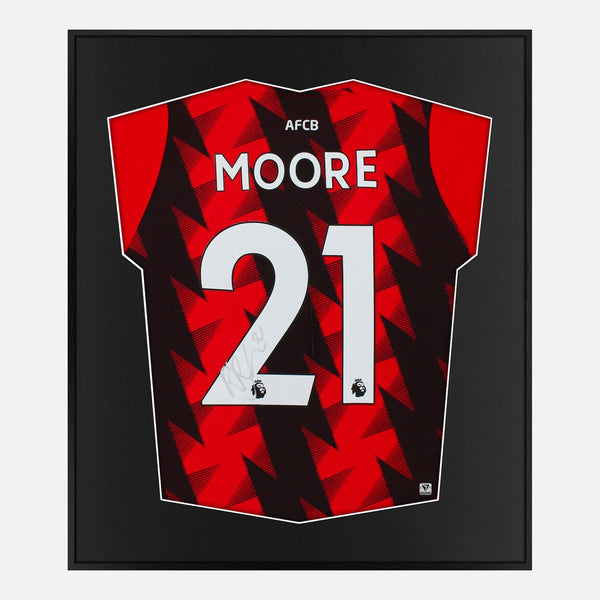 Framed Kieffer Moore Signed Bournemouth Shirt Home 2022-23 [Mini]