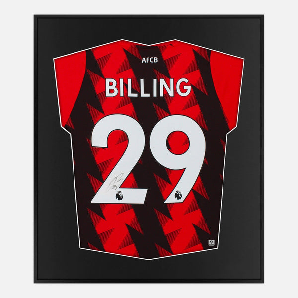 Framed Philip Billing Signed Bournemouth Shirt Home 2022-23 [Mini]