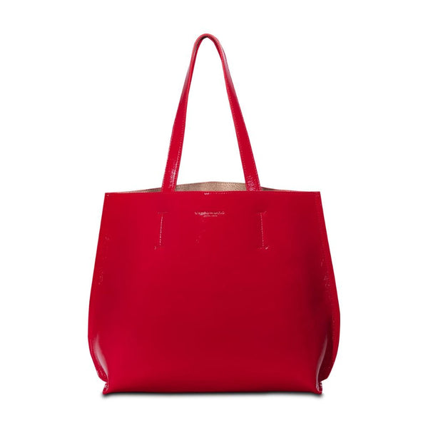 Campo Marzio Double Tote - The Iconic Bag Midi Lucid Special Edition - Cherry Red