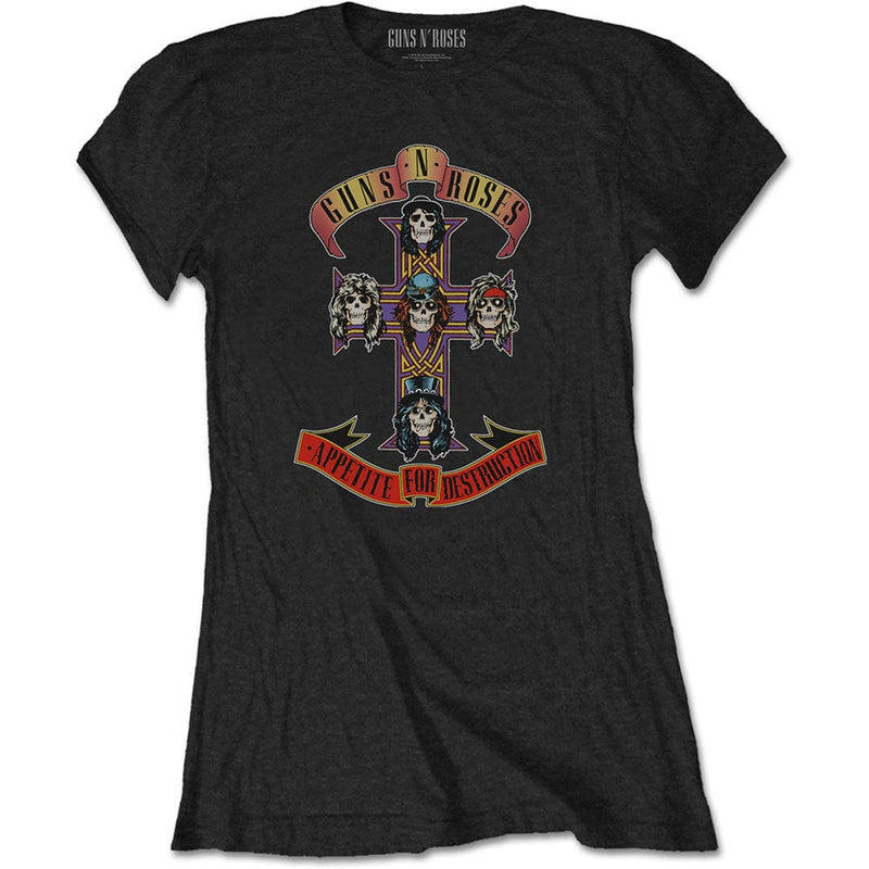 Guns N' Roses  | Official Ladies T-shirt |  Appetite for Destruction