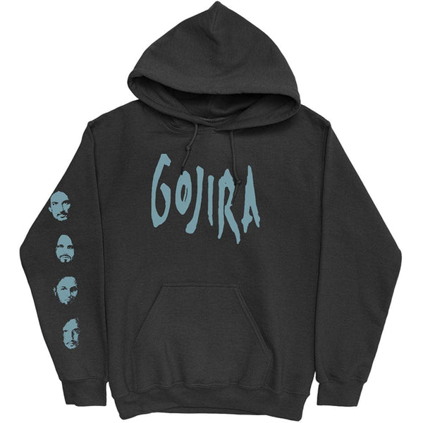 Gojira Pullover Hoodie: Fortitude Faces (Back & Arm Print)