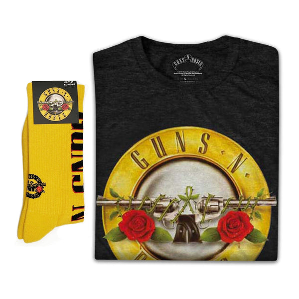 Guns N' Roses | Exclusive Band Gift Set | Classic Logo Tee & Socks