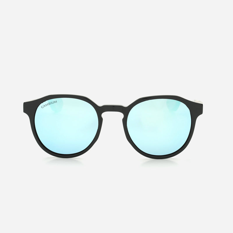 Cambium Kawela Sunglasses - Recycled Plastic & Wood Frame Ice Blue