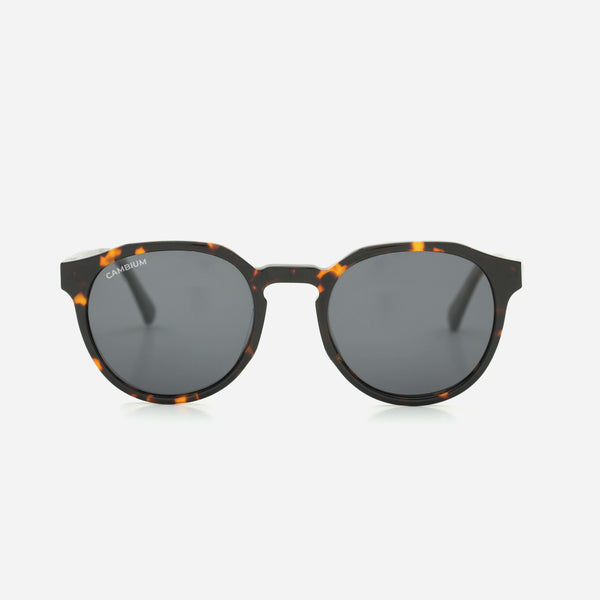 Cambium Kawela Sunglasses - Recycled Plastic & Wood Frame Classic Black