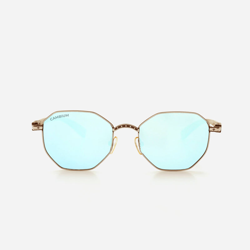 Cambium Tokyo Sunglasses - Aluminium & Wood Frame Ice Blue