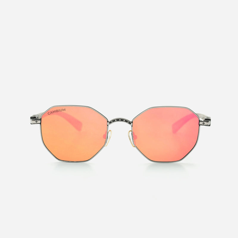 Cambium Tokyo Sunglasses - Aluminium & Wood Frame Rose Gold