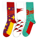 David Bowie Socks 3 pack - Adult UK 7-11 (EU 41-46, US 8-12)