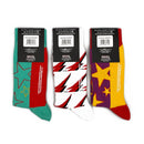 David Bowie Socks 3 pack - Adult UK 7-11 (EU 41-46, US 8-12)