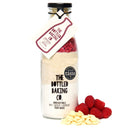 Irresistible White Chocolate & Raspberry Tray Bake cake mix in a Bottle - Cake Mix - Bottled Baking Co