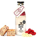 Irresistible White Chocolate & Raspberry Tray Bake cake mix in a Bottle - Cake Mix - Bottled Baking Co