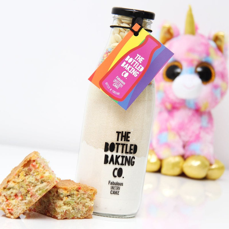 Kids Unicorn Cake Mix & Star Apron Gift Box - Cake Mix - Bottled Baking Co