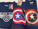 Wholesale lot of 162 officially licensed NEW Marvel T-shirts. Only £2.93 each