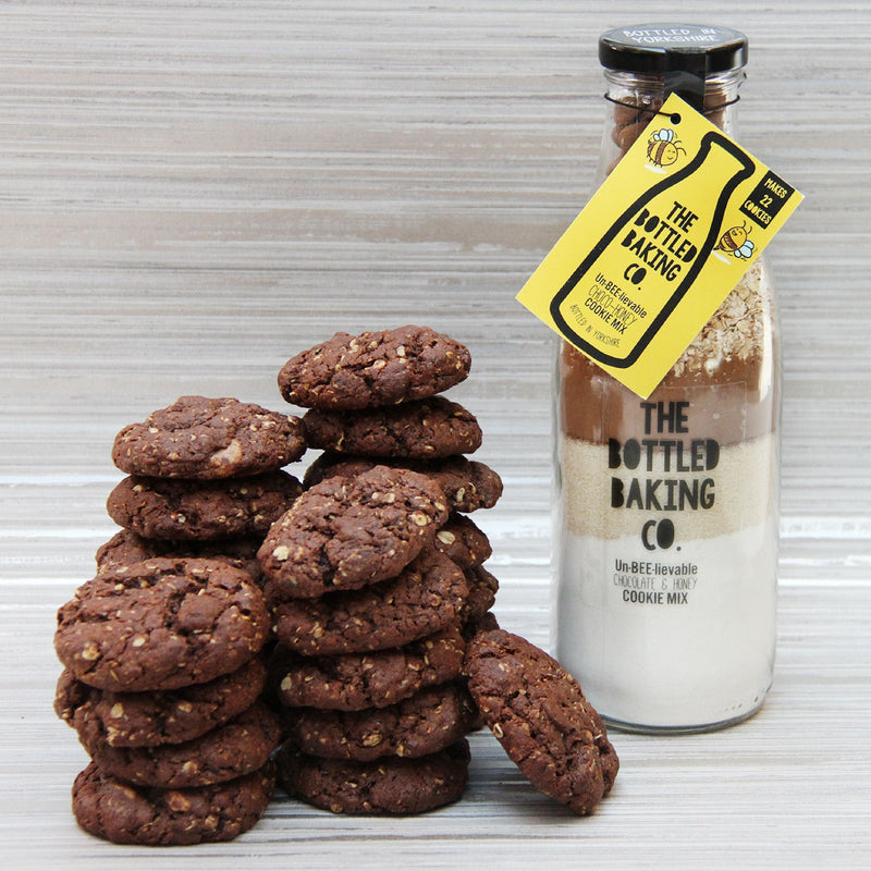 Chocolate & Honey Cookie Mix with Laura's Honeycomb Bites - Cookie Mix - Bottled Baking Co