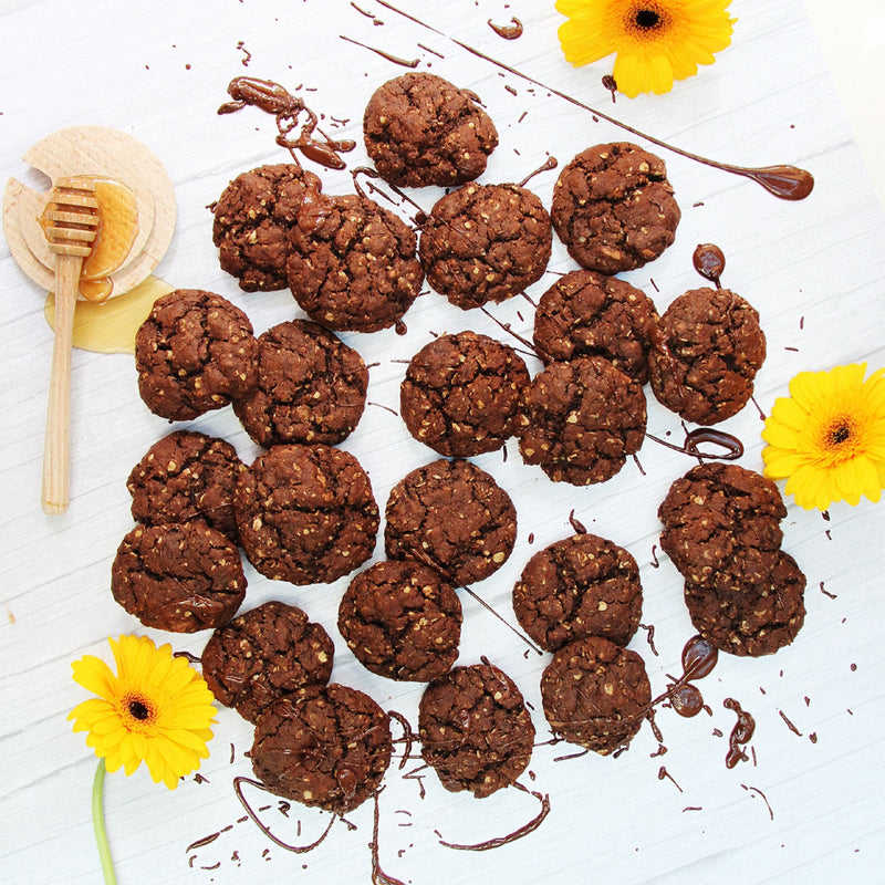 Chocolate & Honey Cookie Mix with Laura's Honeycomb Bites - Cookie Mix - Bottled Baking Co