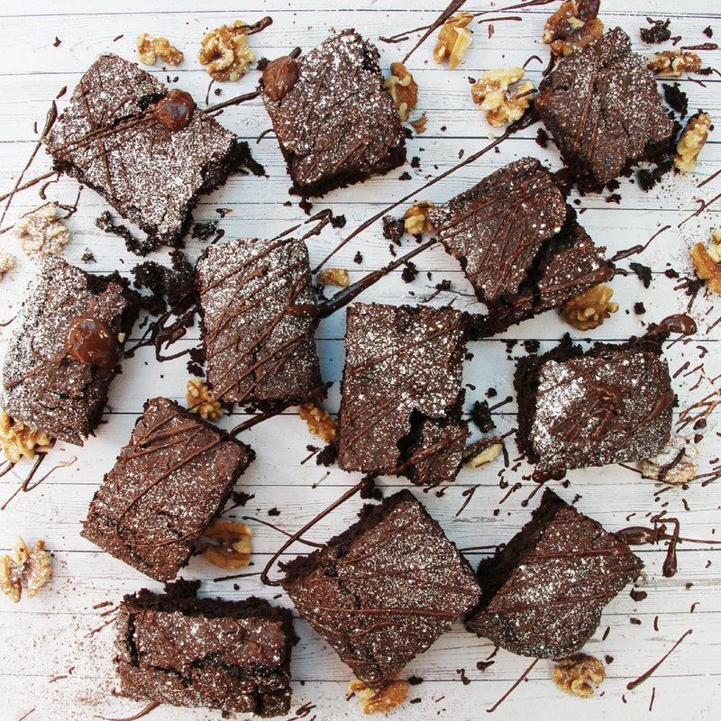 Two Chocolate Brownie Baking Mixes in a Bottle - Cake Mix - Bottled Baking Co