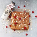 Irresistible White Chocolate & Raspberry Tray Bake cake mix in a Bottle - Cake Mix - Bottled Baking Co