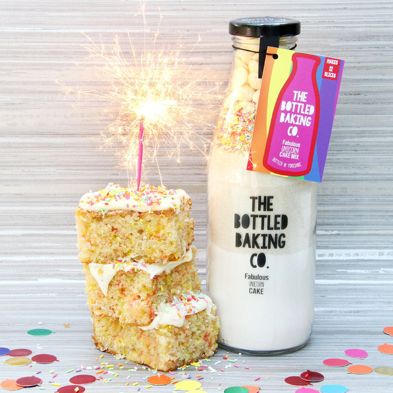 Fabulous Unicorn Cake Mix in a Bottle - Cake Mix - Bottled Baking Co
