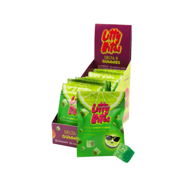 Litty Bites Box – Lime (15 pack) – 750mg
