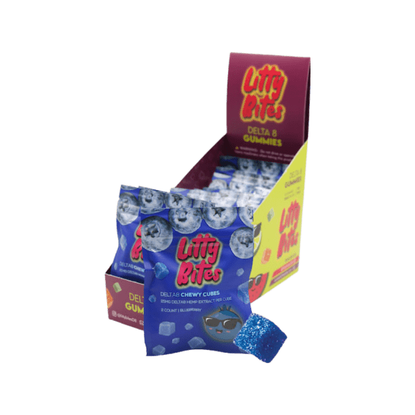 Litty Bites Box – Blueberry (15 pack) – 750mg