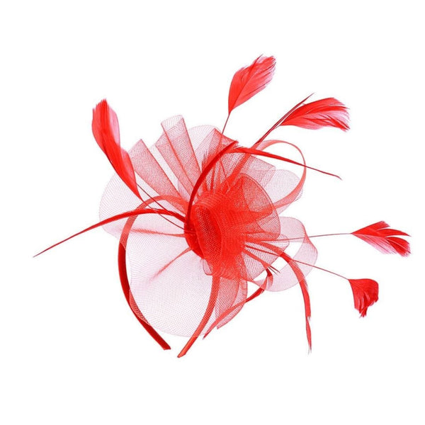 Ruby Rocks Marella Fascinator - Red