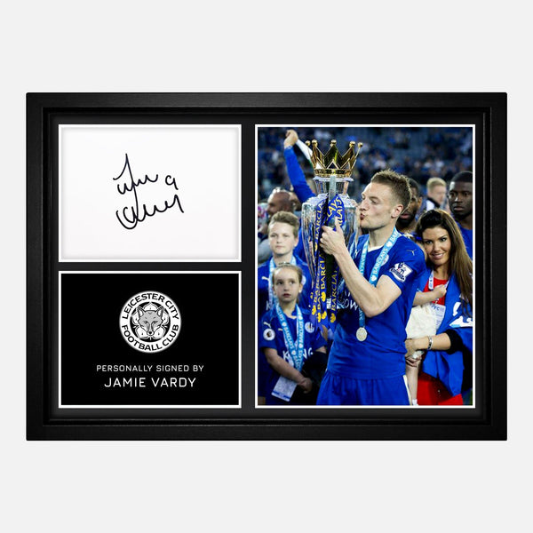 Vardy Signed Photo Montage