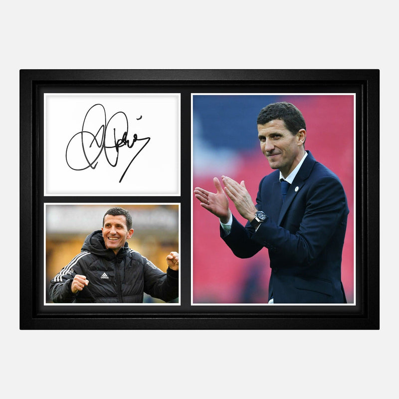 Framed Javi Gracia Signed Manager Photo Montage [A4]