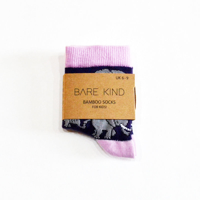 Save the Elephants Bamboo Socks for Kids