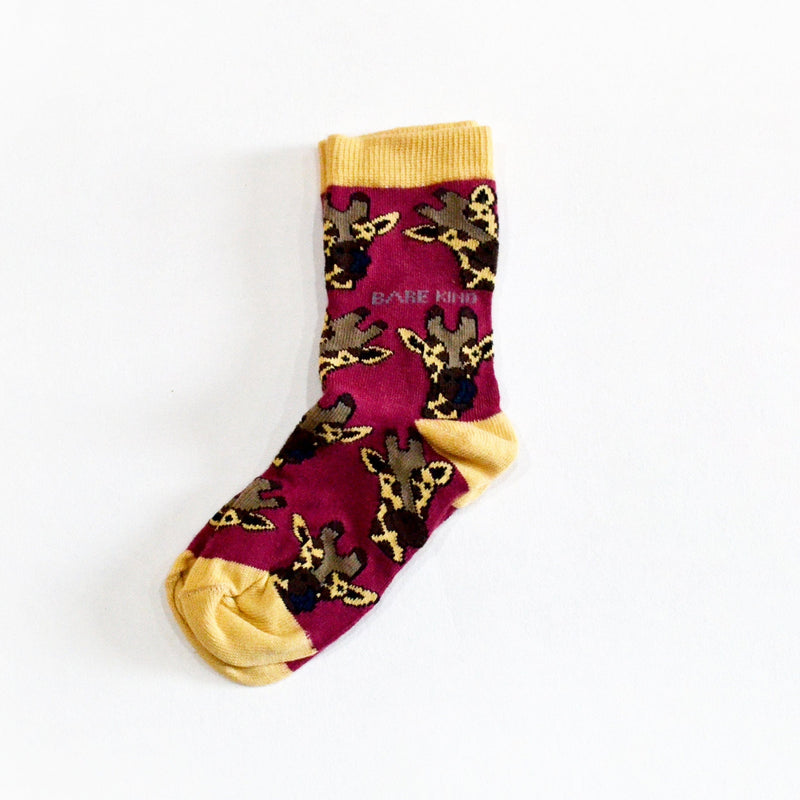 Save the Giraffes Bamboo Socks for Kids