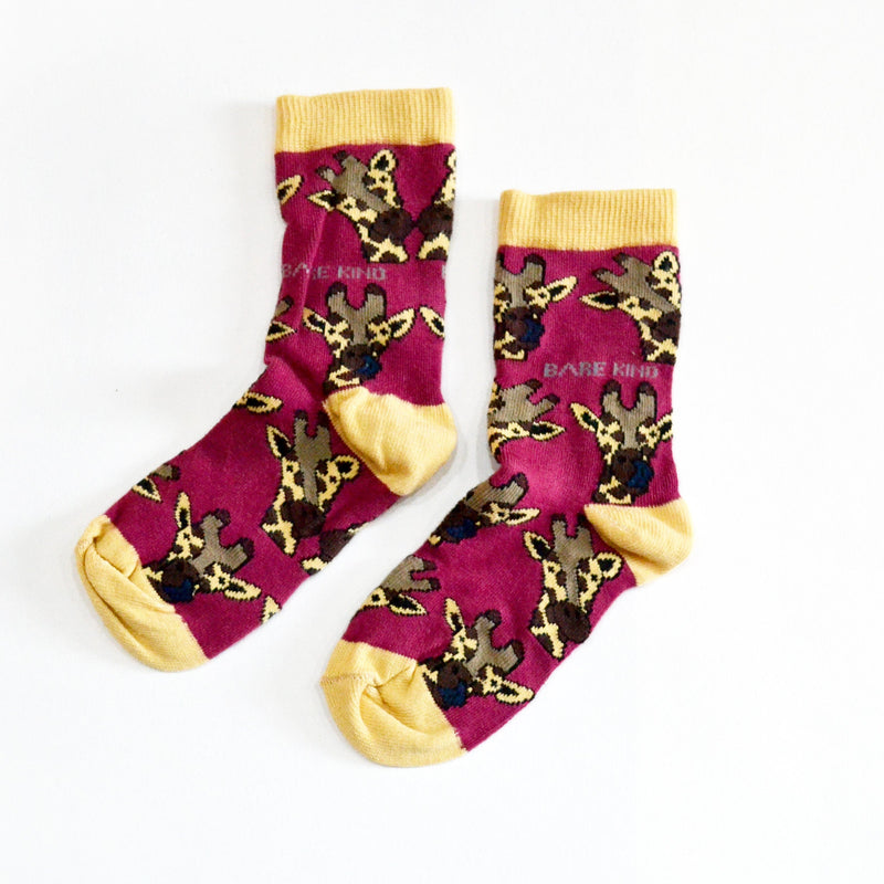 Save the Giraffes Bamboo Socks for Kids