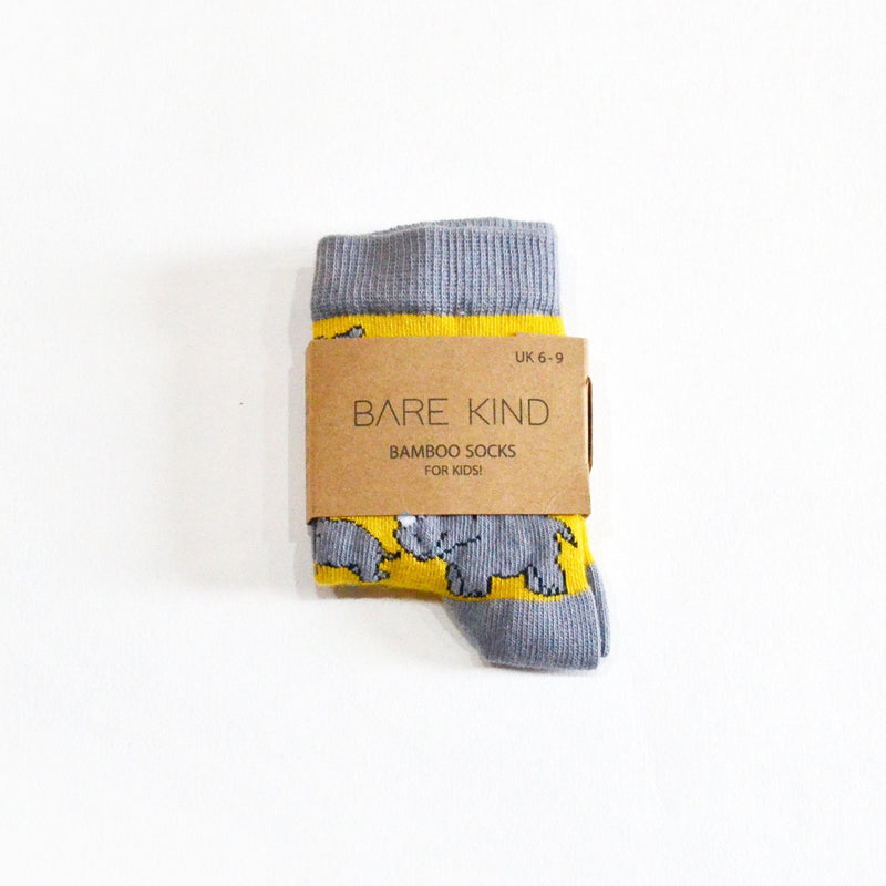 Save the Rhinos Bamboo Socks for Kids